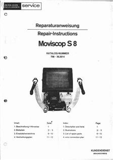 Zeiss Ikon Moviscop manual. Camera Instructions.